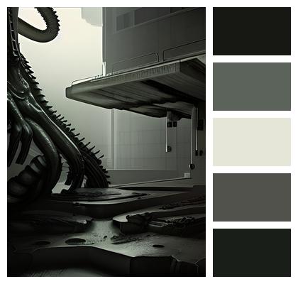 Laboratory Dark Science Fiction Image